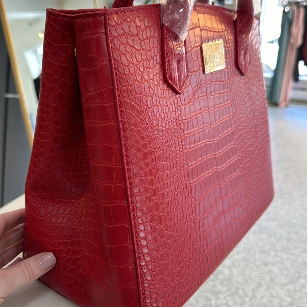 Badgley Mischka croc style purse $149 MSRP - Picture 3 of 7